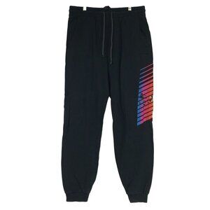 ALEXANDER WANG - MENS MEDIUM - BLACK DRAWSTRING WAIST COTTON HEAVY JOGGER SWEATS